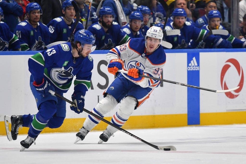 Edmonton Oilers Vancouver Canucks Quinn Hughes