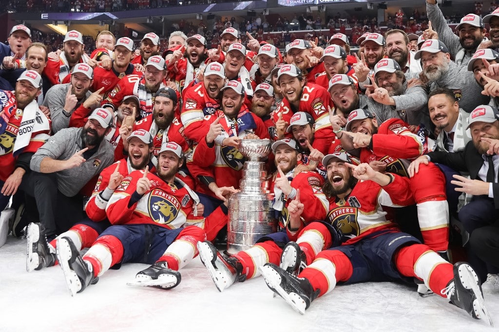 Florida Panthers Celebrate at Stanley Cup