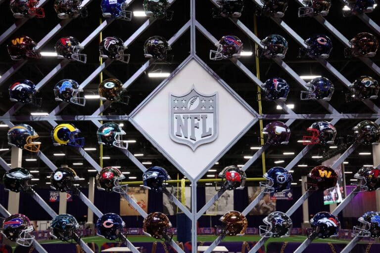 NFL Logo Before Super Bowl LVIII 