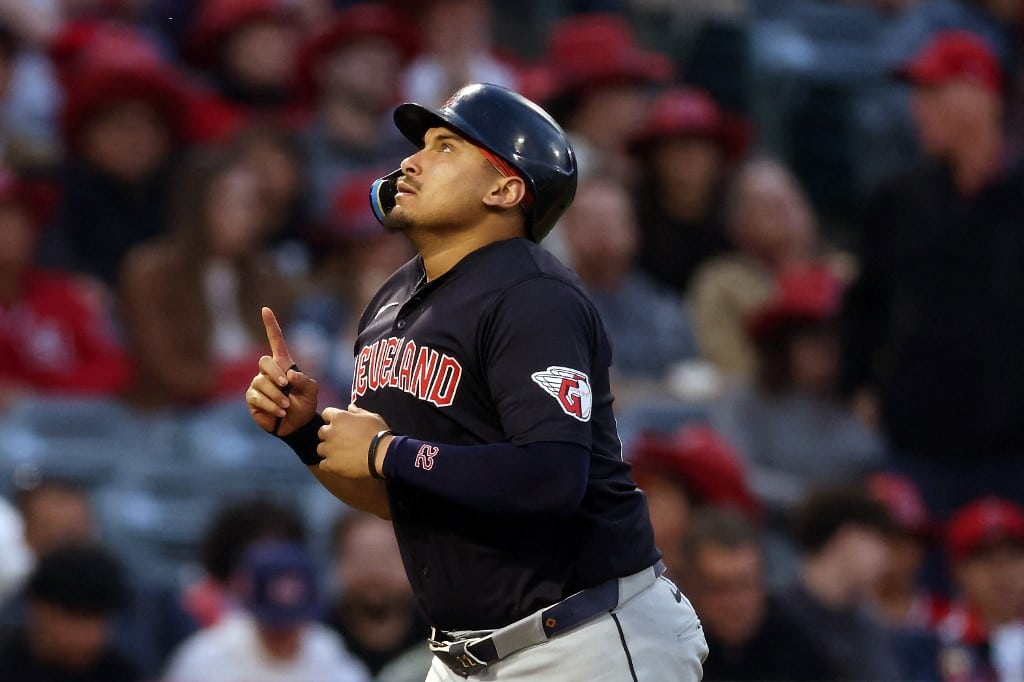 Josh Naylor Cleveland Guardians v Los Angeles Angels