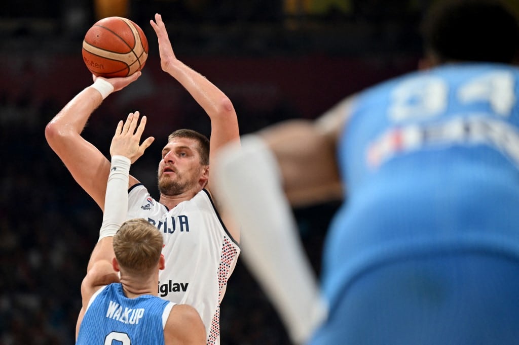 Nikola Jokic pre-Olimpic friendly basketball Belgrade