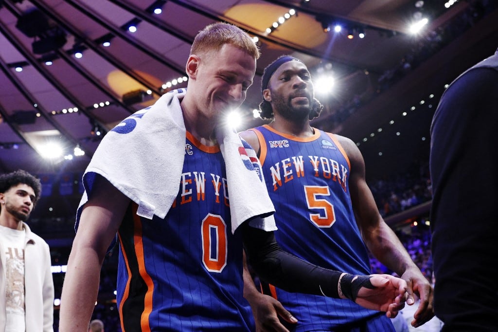 Donte Divincenzo and Precious Achiuwa New York Knicks