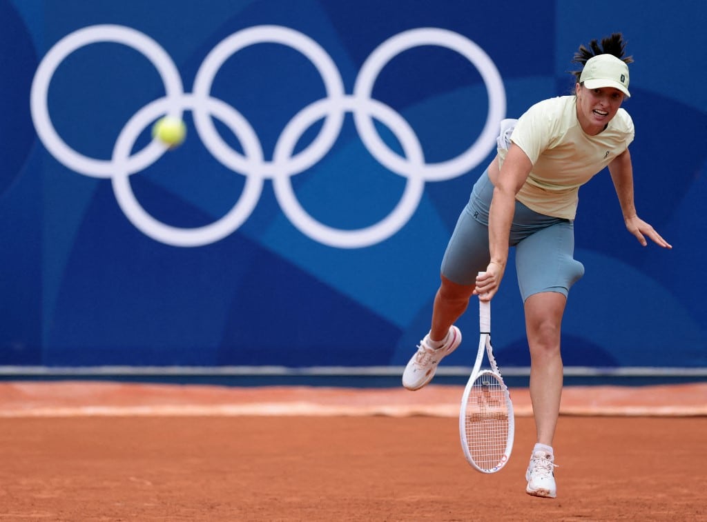 Iga Swiatek of Poland Tennis Training Session