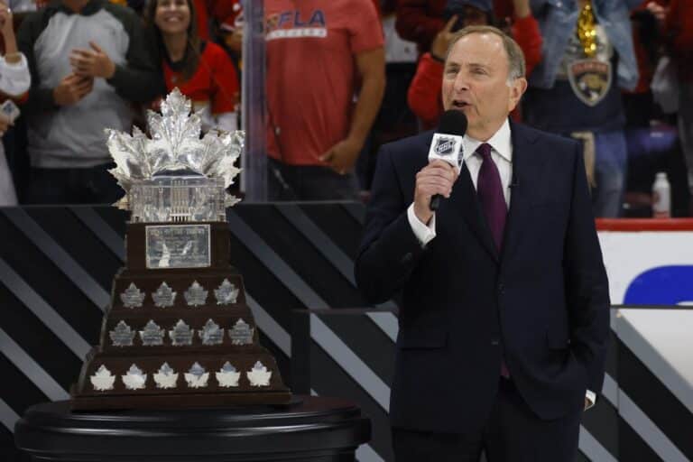NHL Commissioner Gary Bettman Stanley Cup