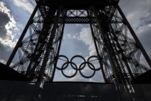 Olympics Rings Eiffel Tower Paris