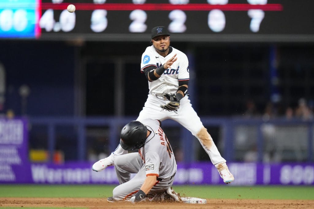 Luis Arraez Miami Marlins Nick Ahmed San Francisco Giants