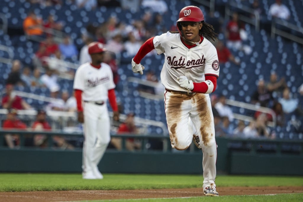 CJ Abrams Washington Nationals v Miami Marlins