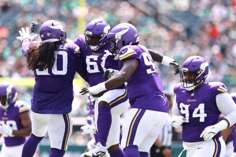 Levi Drake Rodriguez, Jalen Redmond and Jaquelin Roy Vikings