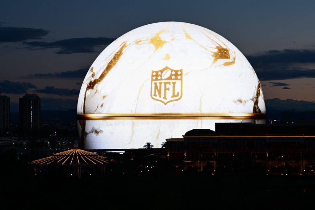 NFL Logo Las Vegas Sphere