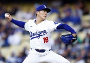 Yoshinobu Yamamoto Los Angeles Dodgers v Arizona Diamondbacks