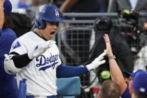 Shohei Ohtani Los Angeles Dodgers v Padres