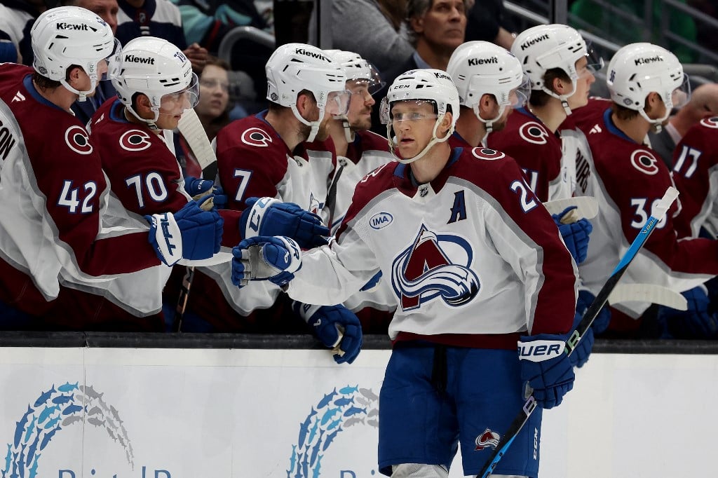 Nathan Mackinnon Colorado Avalanche v Seattle Kraken 