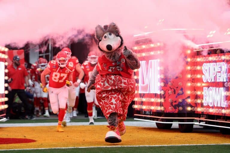 The Kansas City Chiefs Mascot KC Wolf