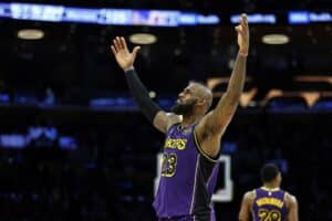 Lebron James Los Angeles Lakers v Golden State Warriors