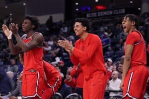 Rj Luis Jr of St John's Red Storm v Depaul Blue Demons