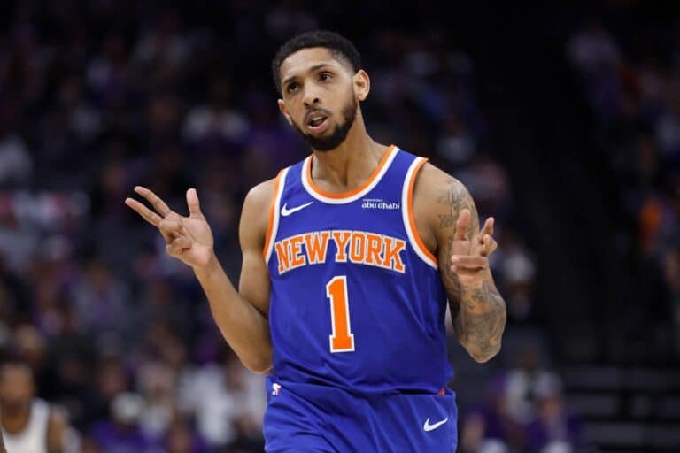 Cameron Payne New York Knicks v Sacramento Kings