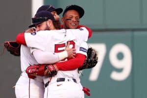 Jarren Duran Wilyer Abreu and Ceddanne Rafaela Red Sox 