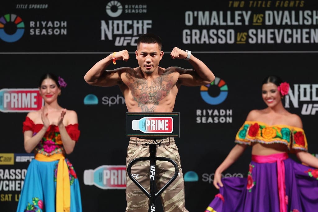 Joshua Van Poses at UFC Weigh-In