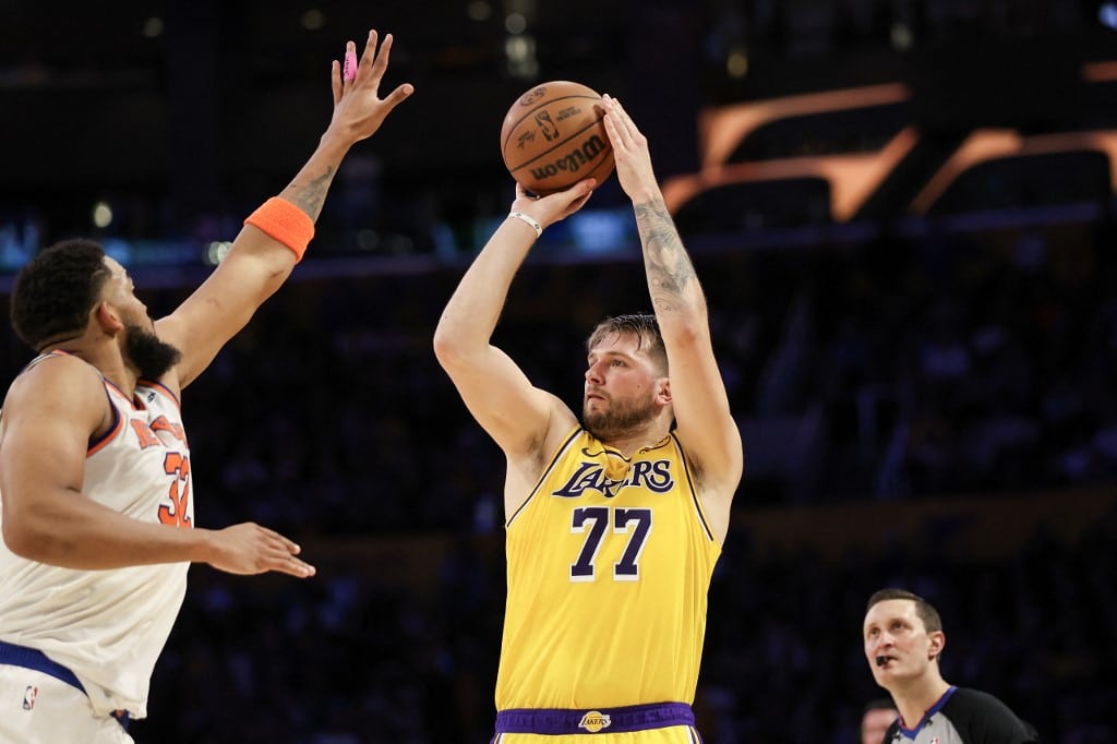 Luka Doncic Los Angeles Lakers v New York Knicks